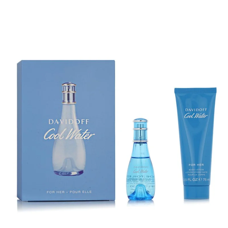 Davidoff Cool Water for Women toaletna voda za ženske 30 ml + losjon za telo
