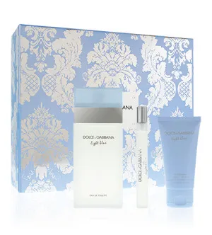 Darilni set Dolce & Gabbana Light Blue za ženske toaletna voda 100 ml + krema za telo 50 ml + toaletna voda 10 ml