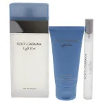 Darilni set Dolce & Gabbana Light Blue za ženske toaletna voda 100 ml + krema za telo 50 ml + toaletna voda 10 ml 100 ml + tělový krém 50 ml + toaletní voda 10 ml
