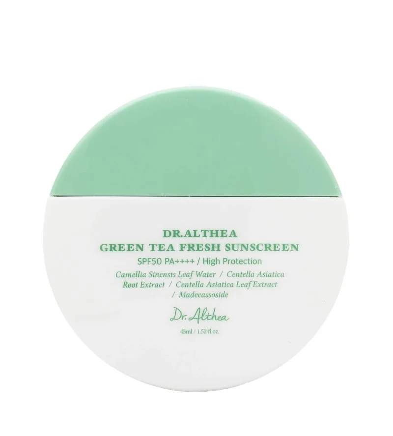 Green Tea Fresh Sunscreen SPF50+ PA++++ pomirjujoča sončna krema z zelenim čajem 45 ml