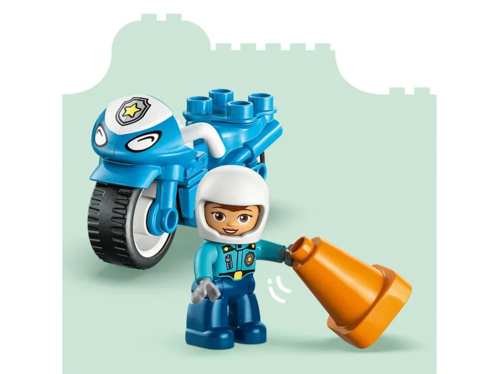 DUPLO® 10471 Modri policijski motocikel