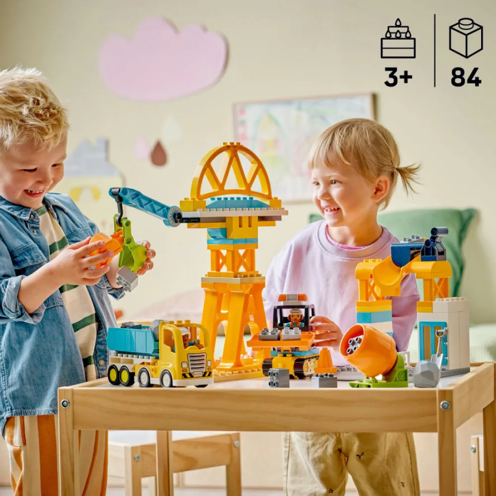 DUPLO® 10476 Gradbišče in vozila 3 v 1
