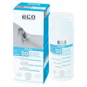 Nevtralna krema za sončenje brez parfuma SPF 50 BIO (100ml)