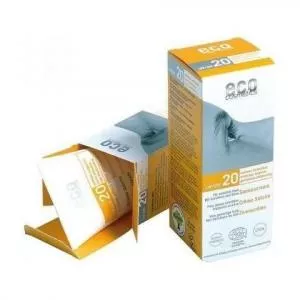 Eco Cosmetics Krema za sončenje SPF 20 BIO (75 ml) - 100 % naravna, z mineralnimi filtri