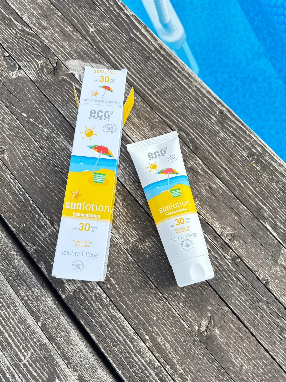 Eco Cosmetics Mleko za sončenje SPF 30 BIO (125 ml) - s cinkovim oksidom