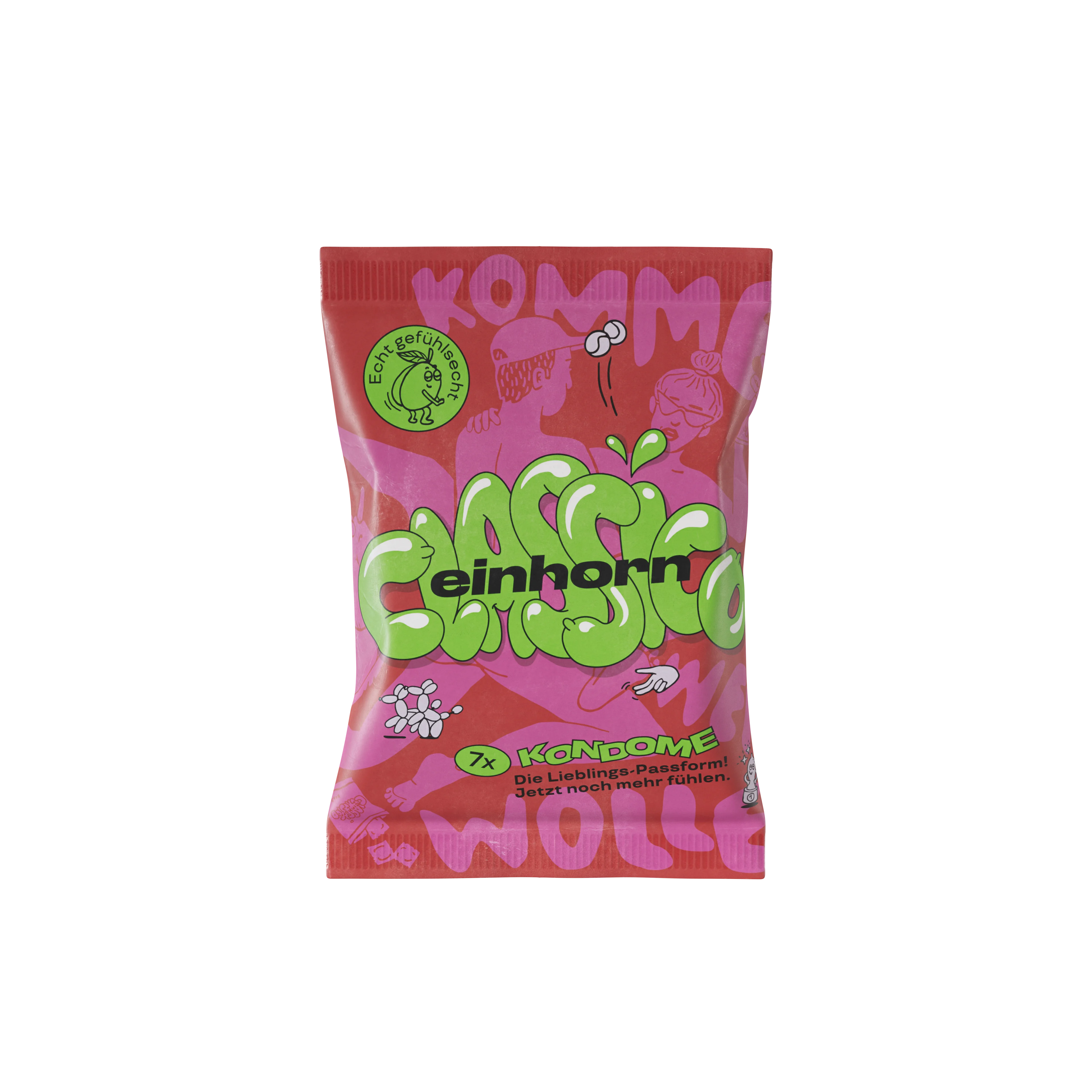 Einhorn Kondomi Classic 3 kosi - veganski, brez dišav
