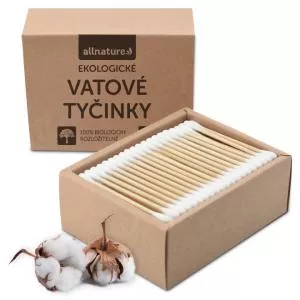 Allnature Okolju prijazne vatirane palčke 200 kosov