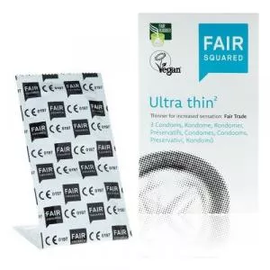Fair Squared Kondomi Ultra Thin (3 kosi) - veganski in iz pravične trgovine