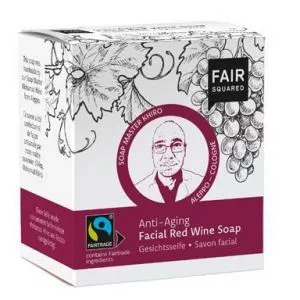 Fair Squared Trdno čistilno milo s črnim vinom BIO (2 x 80 g vrečki) - z učinkom proti staranju