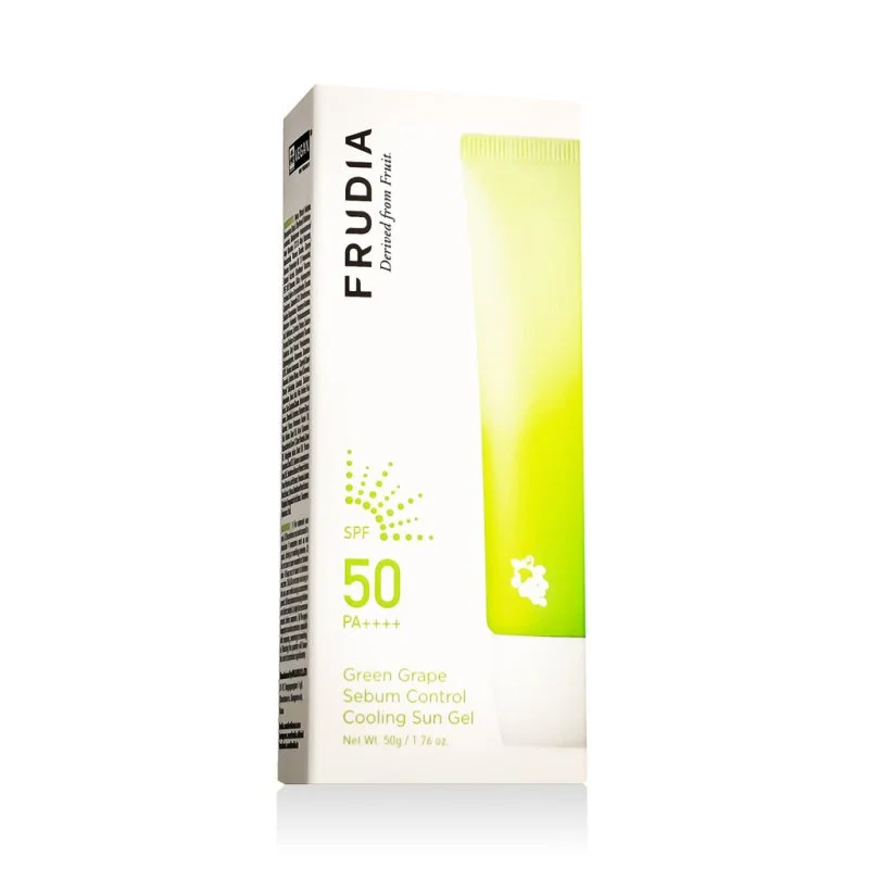 Hladilni sončni gel za uravnavanje sebuma z izvlečkom zelenega grozdja SPF 50 PA++++ 50 g