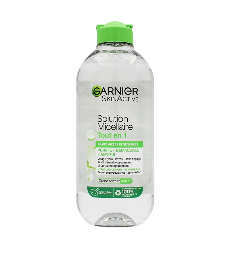 SkinActive All-in-1 Micellar Solution micelarna voda za mešano in občutljivo kožo 400 ml