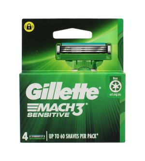 Mach3 Sensitive nadomestne britvice 4 kosi za moške