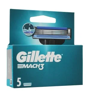 Gillette Mach3 Nadomestna rezila 5 kosov