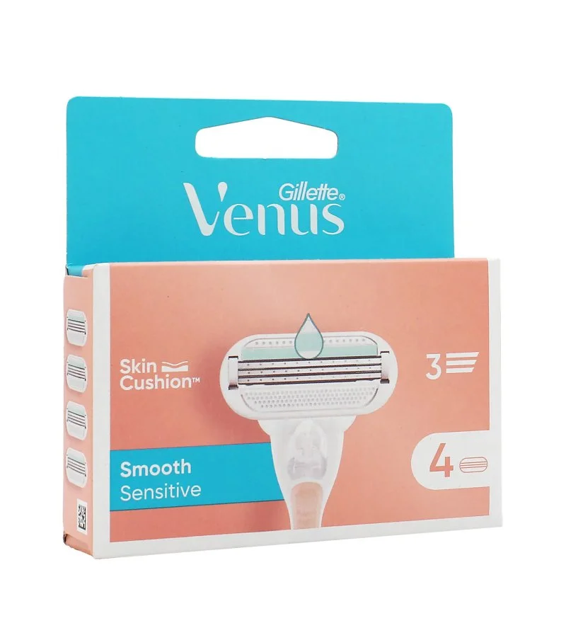 Venus Smooth Sensitive nadomestne glavice 4 kosi