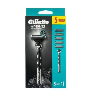 Gillette Mach3 Charcoal britvica + 5 glavic