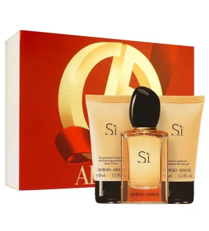 Giorgio Armani Sì darilni set za ženske parfumska voda 50 ml + gel za prhanje 50 ml + mleko za telo 50 ml