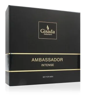 Gisada Ambassador Intense darilni set 50 ml + gel za prhanje parfumska voda za moške