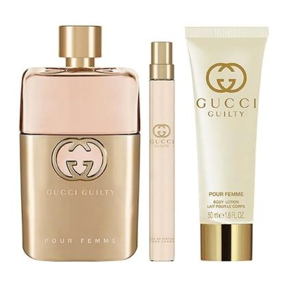 Guilty Pour Femme 90 ml + EDT MINI 10 ml + 50 ml mleko za telo