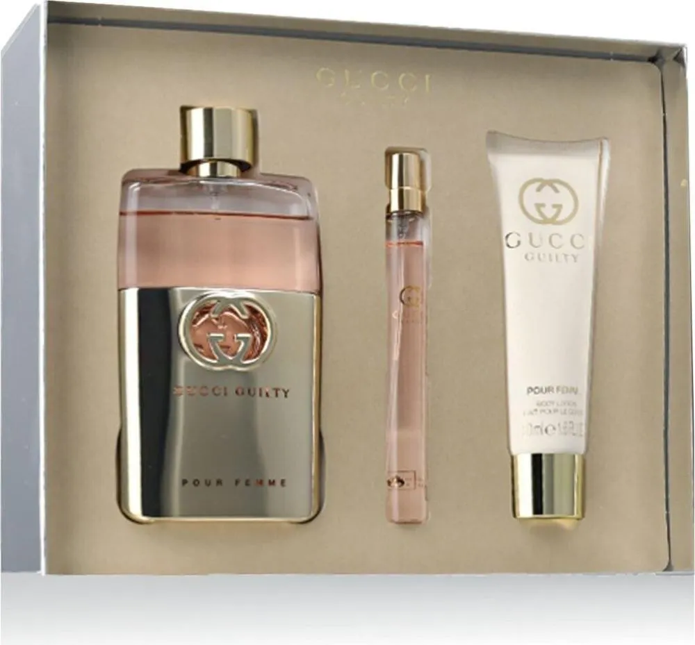 Guilty Pour Femme 90 ml + EDT MINI 10 ml + 50 ml mleko za telo