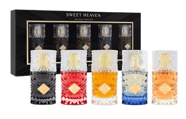 Sweet Heaven potovalni komplet unisex 5x20 ml (Heaven, Extreme, Tob, Cherry, Ice) parfumirana voda