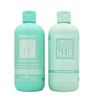 Hairburst Longer Stronger Hair Oily Scalp & Roots komplet za mastne lase šampon 350 ml + balzam