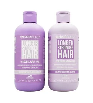 Hairburst Longer Stronger Hair Curly komplet za kodraste lase šampon 350 ml + balzam