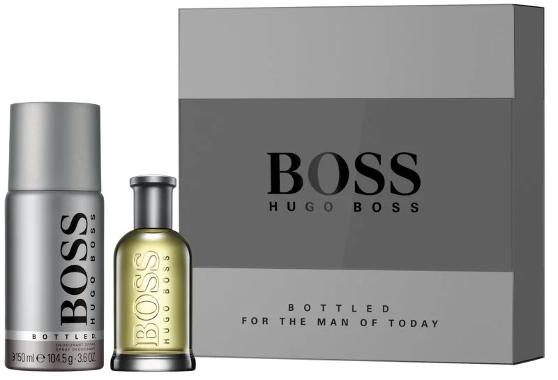 Boss Bottled darilni set 50 ml + deodorant toaletna voda za moške