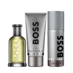 Boss Bottled darilni set za moške toaletna voda 100 ml + gel za prhanje 100 ml + deodorant 150 ml 100 ml + sprchový gel 100 ml + deosprej 150 ml
