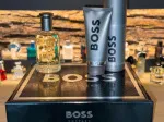 Boss Bottled darilni set za moške toaletna voda 100 ml + gel za prhanje 100 ml + deodorant 150 ml 100 ml + sprchový gel 100 ml + deosprej 150 ml