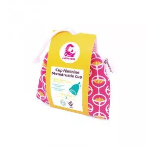 Lamazuna Higienska menstrualna skodelica, velikost 1, roza škatla