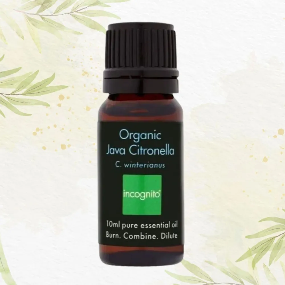 Incognito Eterično olje citronele BIO (10 ml) - ne diši po težavnih žuželkah