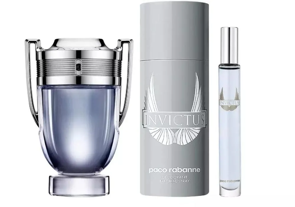 Invictus 100 ml + EDT MINI 10 ml + DEO v spreju toaletna voda za moške 150 ml