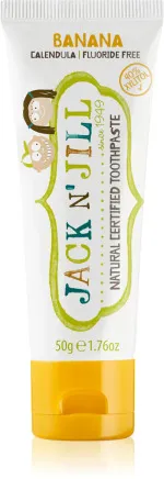 Jack n Jill Otroška zobna pasta - jagoda BIO (50 g) - brez fluora, z izvlečkom ekološkega ognjiča