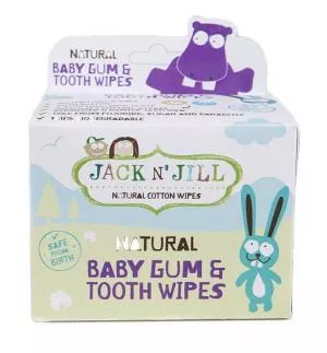 Jack n Jill Otroški vlažni robčki za dlesni in zobe (25 kosov)