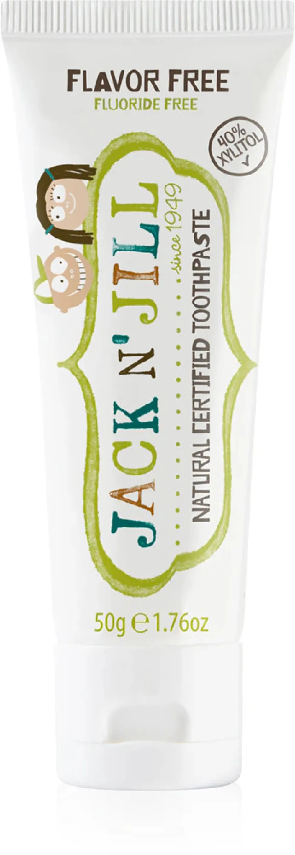 Jack n Jill Zobna pasta - brez okusa (50 g) - brez fluora