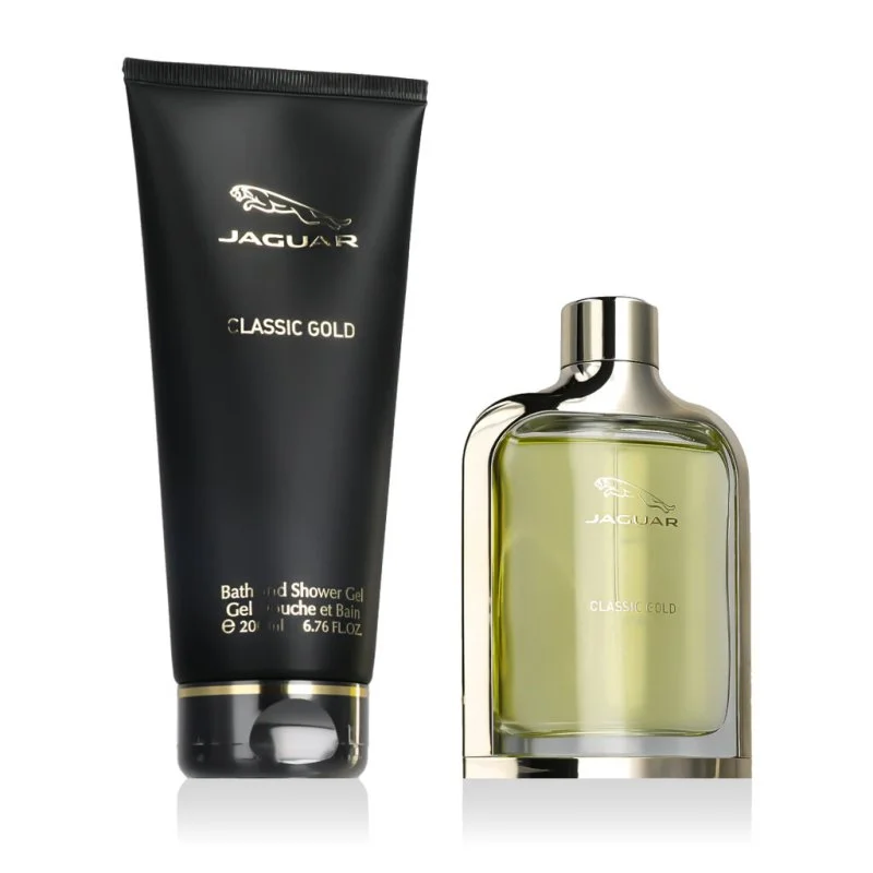 Jaguar Classic Gold toaletna voda za moške 100 ml + gel za prhanje 200 ml