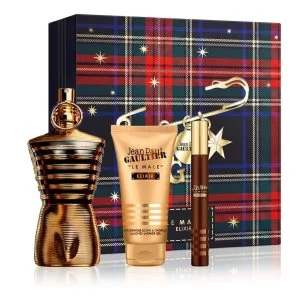 Jean Paul Gaultier Le Male Elixir 125 ml + Parfum MINI 10 ml + SG parfum za moške