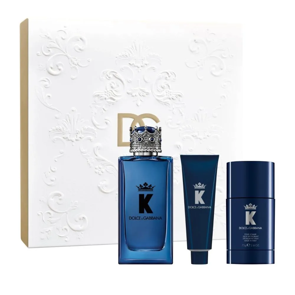 K pour Homme parfumska voda za moške 100 ml + dezodorant v stiku 75 g + gel za prhanje 50 ml