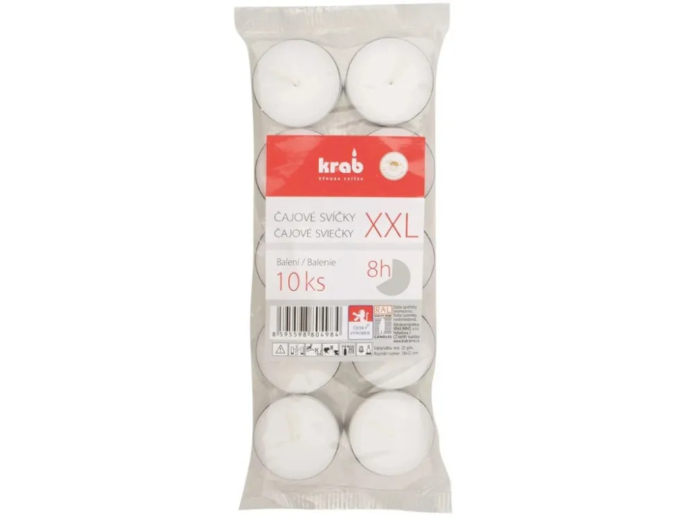 XXL 8h čajna svečka 10 kos 10 ks