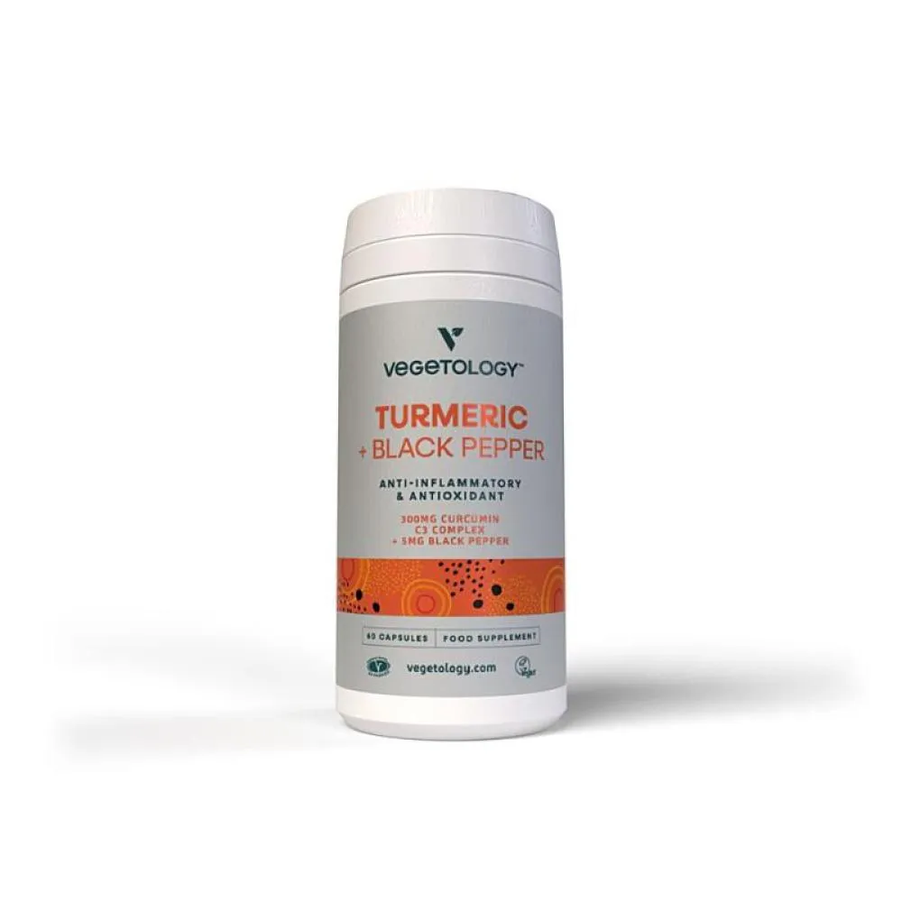 Vegetology Kurkumin in piperin, 60 kapsul