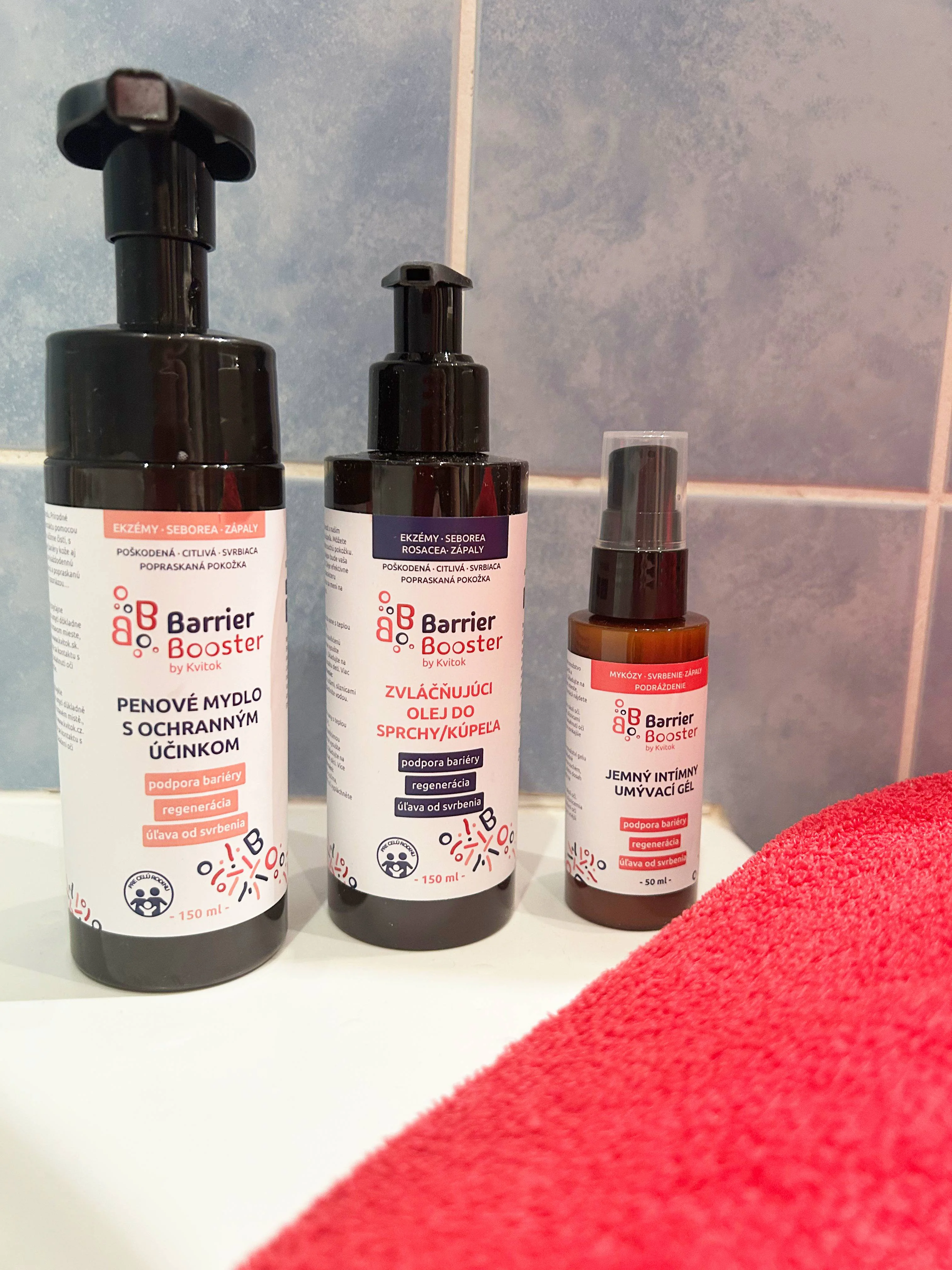 Kvitok Barrier Booster Mehčalno olje za prhanje in kopel (150 ml) - za svilnato mehko kožo