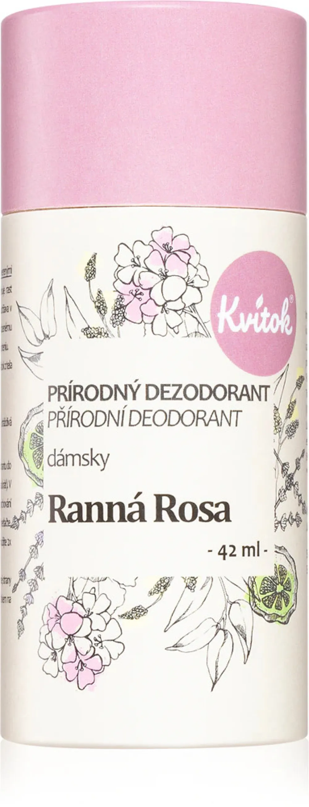 Kvitok Ženski kremni dezodorant Morning Dew (30 ml) - ne pušča lepljivega občutka