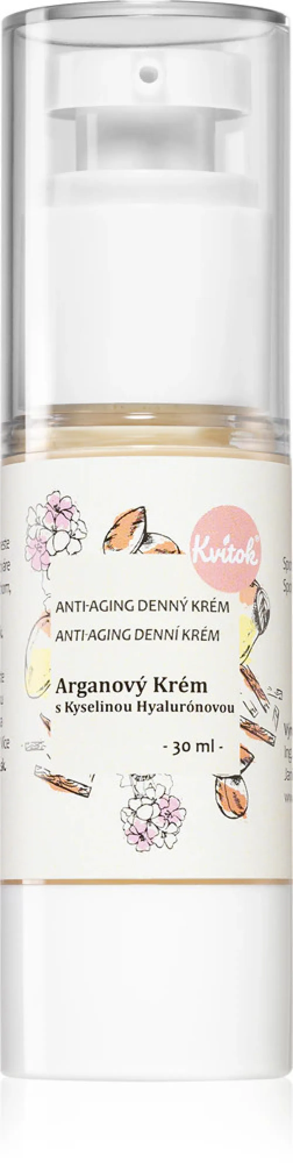 Kvitok Arganova dnevna krema za zrelo kožo 30 (30 ml) - s hialuronsko kislino