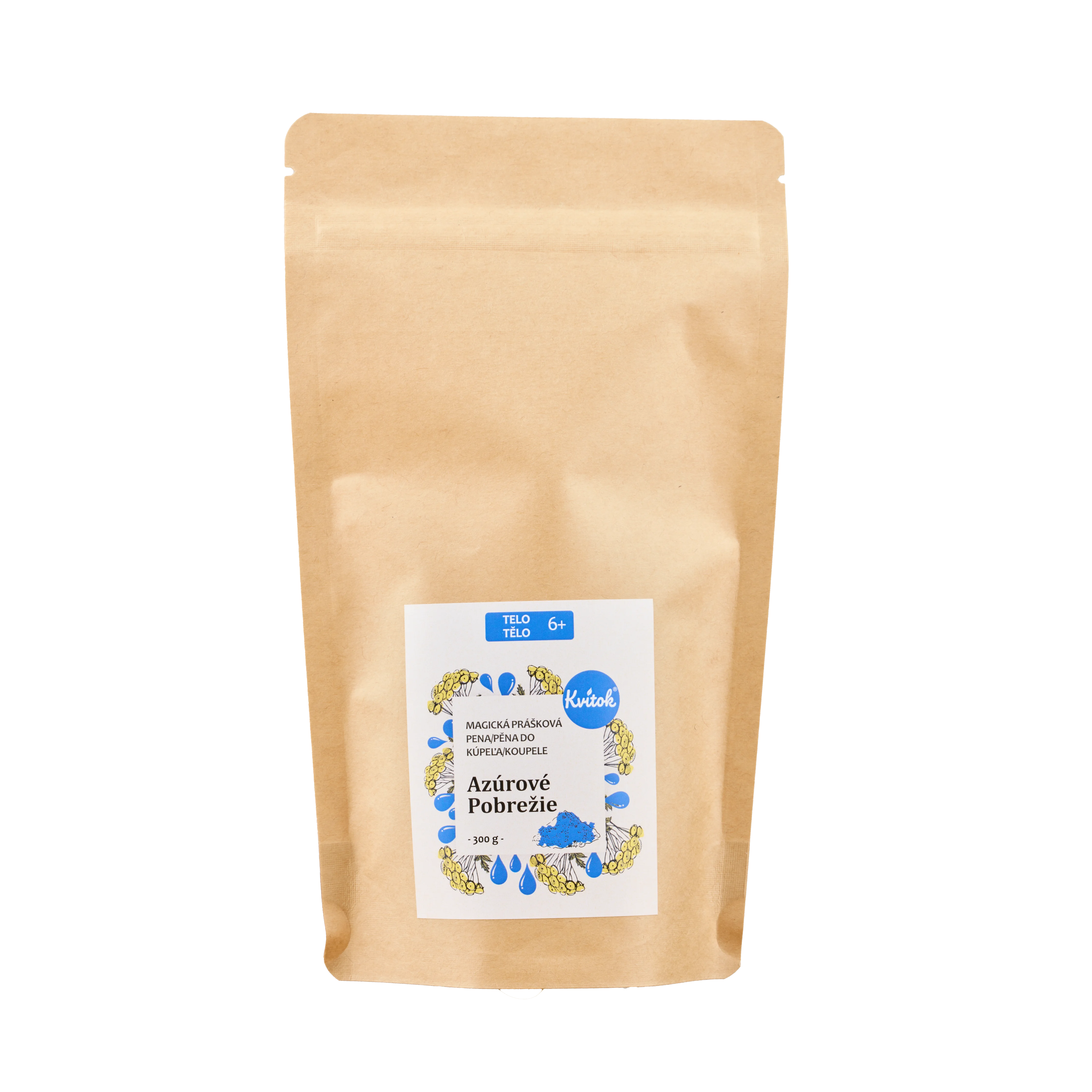 Kvitok Čarobna kopalna pena Azurna obala 60 g - čudovito se peni