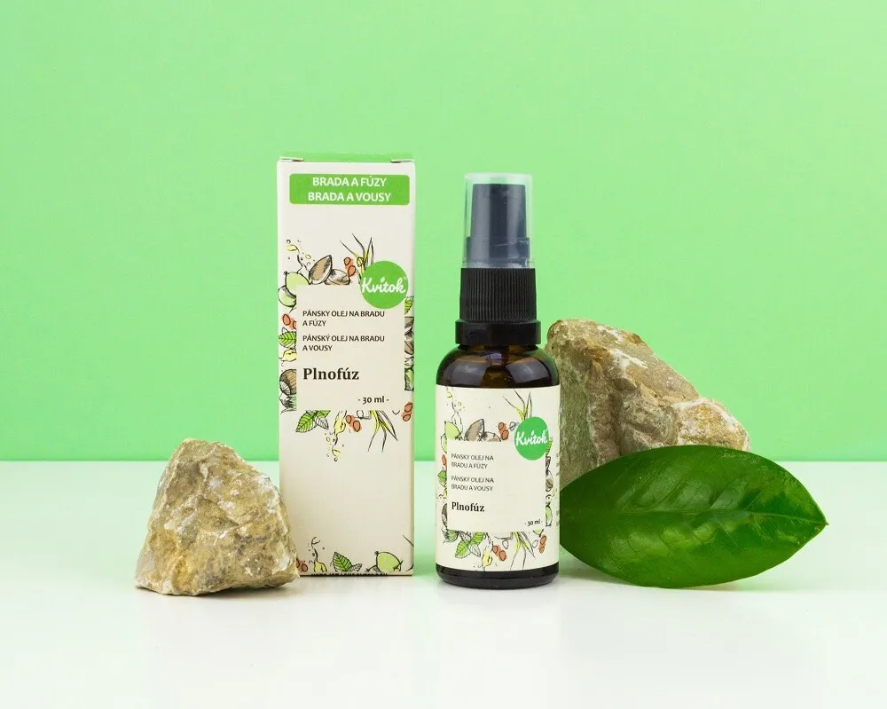 Kvitok Olje za nego brade in brade Plnovous (30 ml) - s svežim vonjem