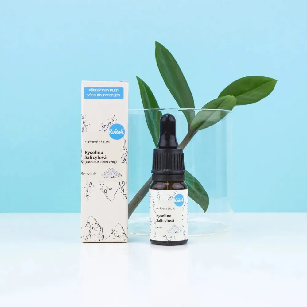 Kvitok Serum za obraz - salicilna kislina (10 ml) - pomaga problematični koži