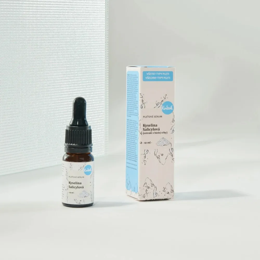 Kvitok Serum za obraz - salicilna kislina (10 ml) - pomaga problematični koži