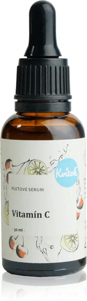 Kvitok Serum za obraz - Vitamin C (10 ml) - učinki proti staranju