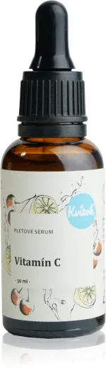 Kvitok Serum za obraz - Vitamin C (10 ml) - učinki proti staranju