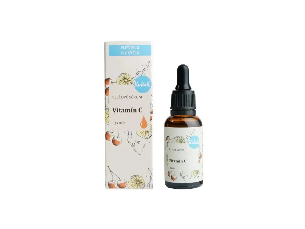 Kvitok Kvitok serum za obraz - vitamin C (30 ml) - učinki proti staranju